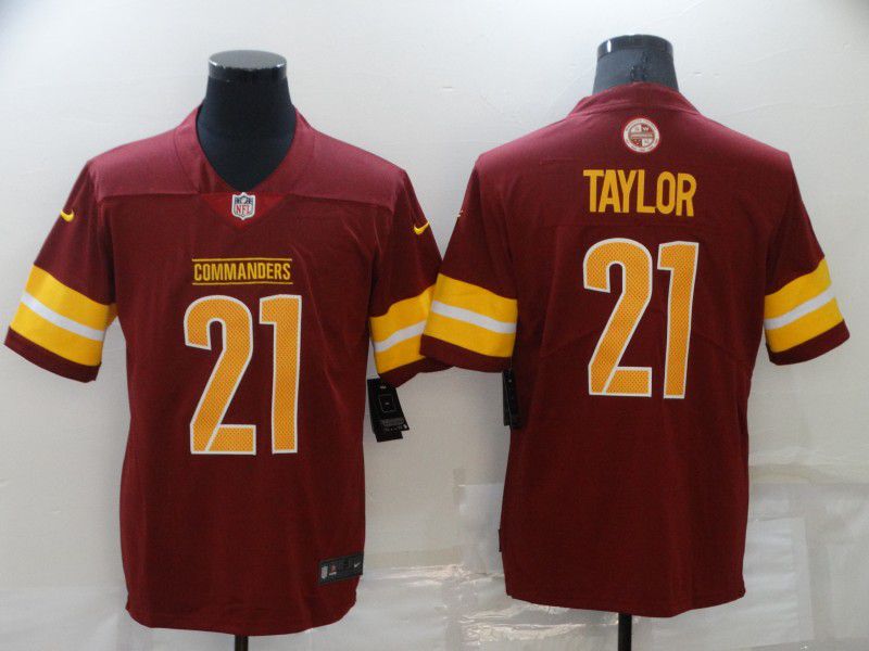 Men Washington Redskins #21 Taylor Red 2022 Nike Limited Vapor Untouchable NFL Jersey->seattle mariners->MLB Jersey